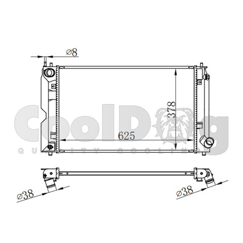 Радіатор основний Toyota Corolla