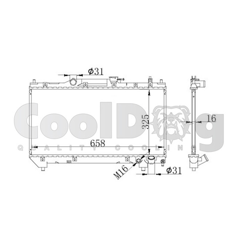 Радіатор CLD0219 CoolDog