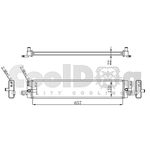 Радіатор інвентора CLD0221 CoolDog