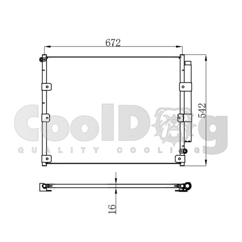 Радіатор системи охолодження кондиціонера CLD4007 CoolDog