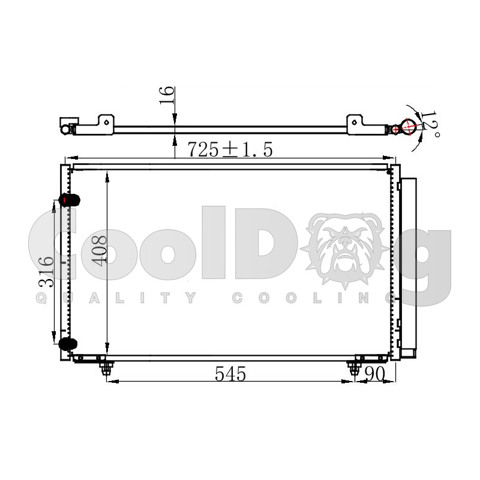 Радіатор охолодження кондиціонера CLD4021 CoolDog