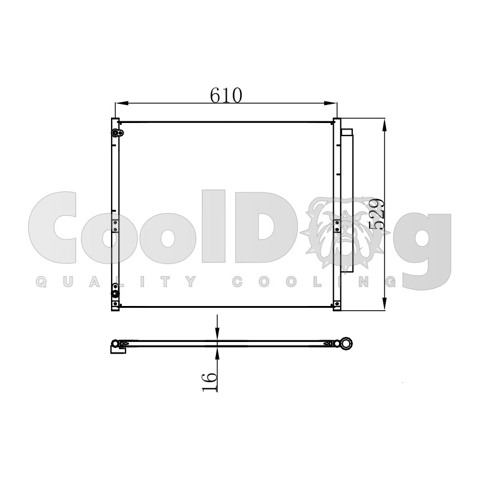Радіатор охолодження кондиціонера CLD4026 CoolDog