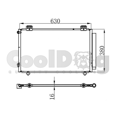 Трубопроводи і радіатор кондиціонера CLD4029 CoolDog
