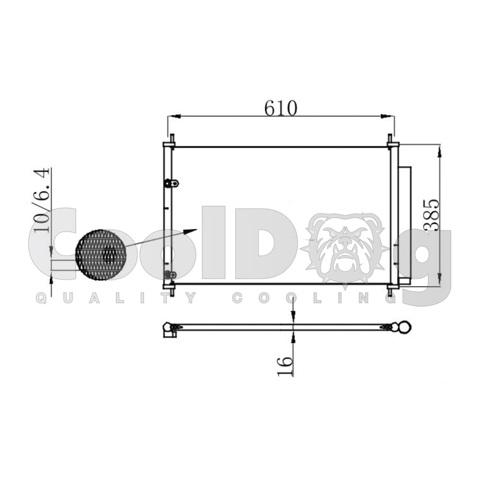Конденсатор системи охолодження системи CLD4037 CoolDog
