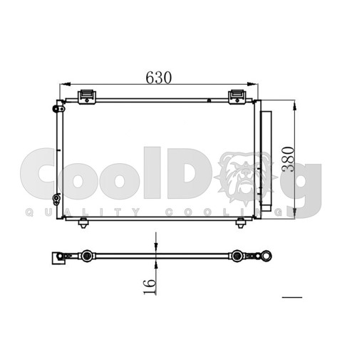 Радіатор охолодження кондиціонера CLD4047 CoolDog