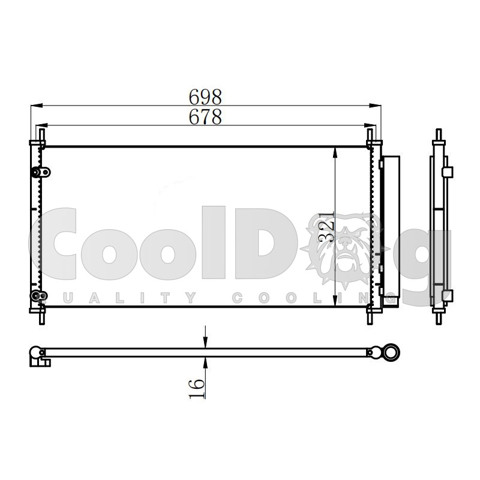 Радіатор кондиціонера CLD4051 CoolDog
