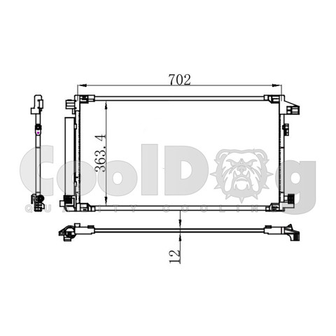 Конденсатор системи охолодження системи CLD4054 CoolDog