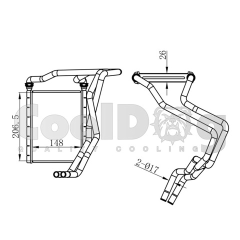 Теплообмінник CLD6021 CoolDog