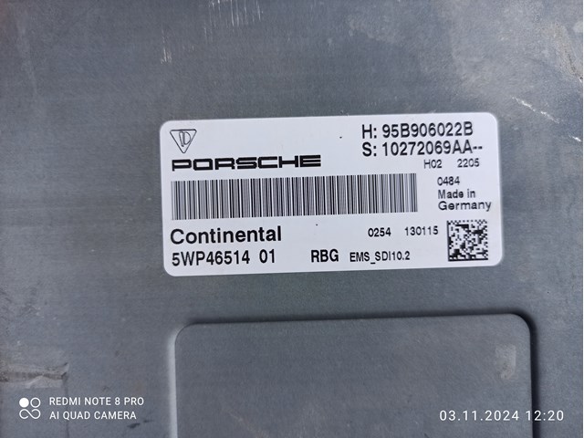 Мізки мотора 95B906022B PORSCHE