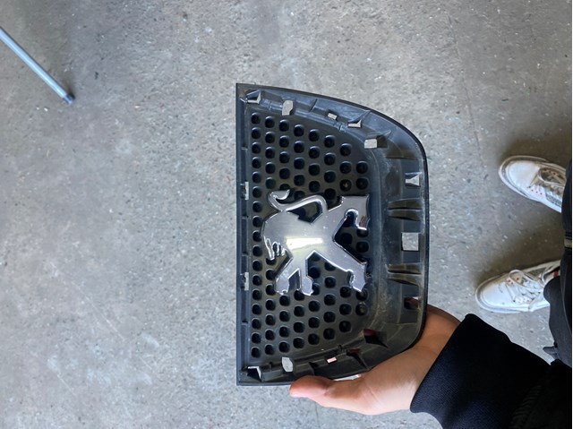 Емблема переднього бампера 9685973077 PEUGEOT