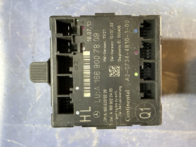 Блок комфорту задніх дверей A1669007809 MERCEDES