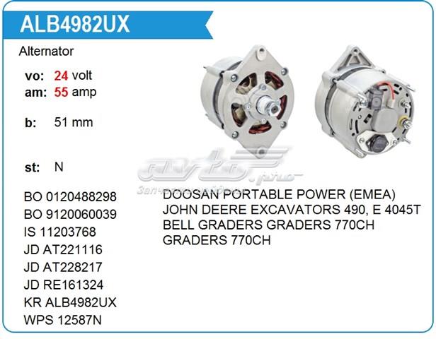 Генератор автомобільний 0120488298 BOSCH