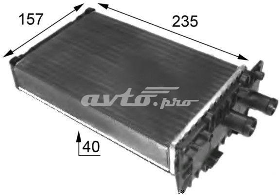 Радіатор пічки (обігрівача), задній 1126300800 JP GROUP
