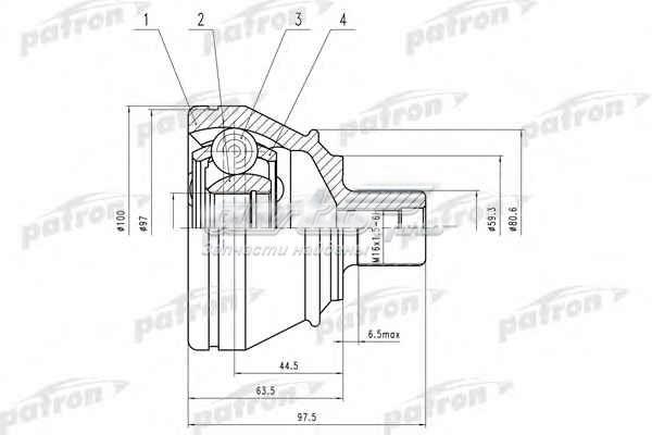 Граната зовнішня 151552 METELLI