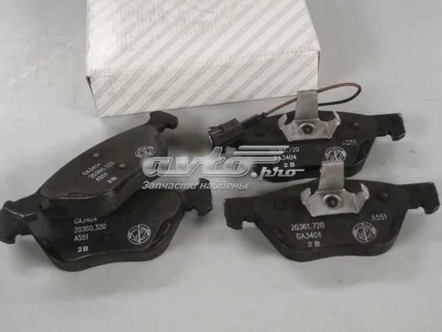 Колодки передні 77362229 FIAT