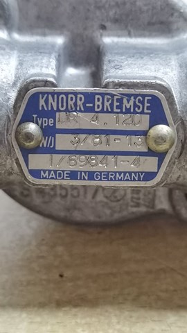Пропускний клапан (байпас) надувочного повітря DR4120 KNORR-BREMSE