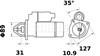 Стартер двигуна MS439 MAHLE