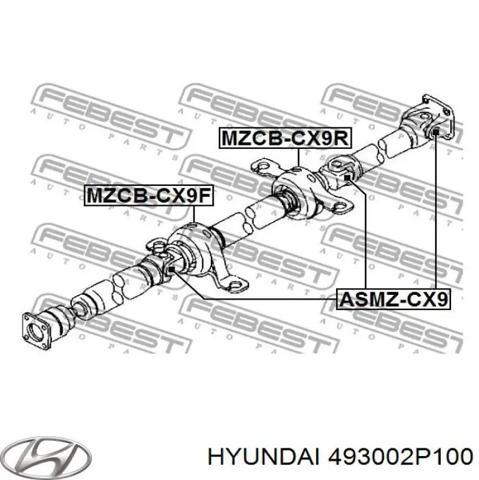 Вал карданний задній 493002P100 HYUNDAI