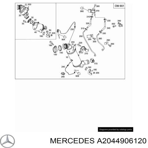 Вихлоп A2044906120 MERCEDES