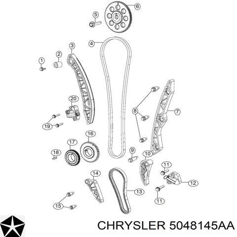 Натягувач ланцюга насоса масляного 5048145AA CHRYSLER