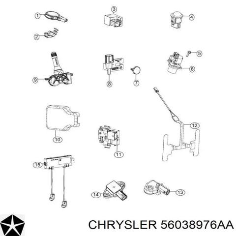 Датчик AIRBAG передній 56038976AA CHRYSLER