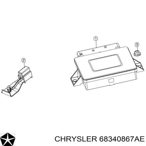 БУ електромеханічного гальма стоянки 68340867AE CHRYSLER