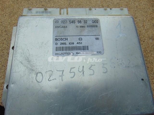 Блок керування ESP A0275455632 MERCEDES