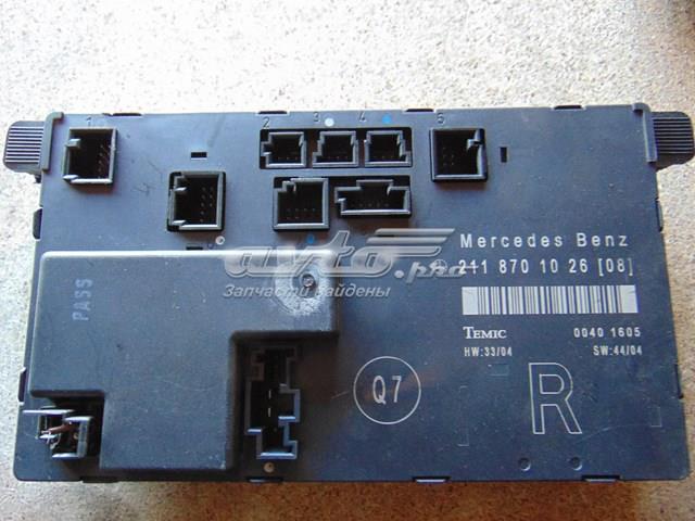 Блок управління комфорту A2118701026 MERCEDES