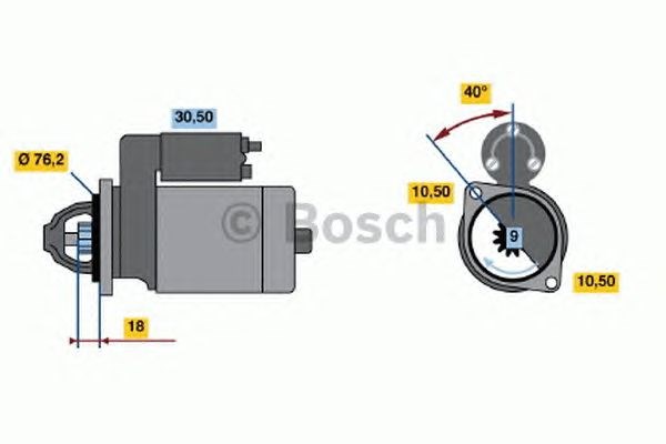 Стартер автомобільний 0001107062 BOSCH