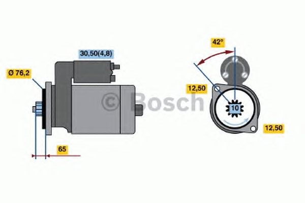 Стартер автомобільний 0001123014 BOSCH
