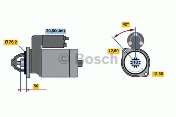 Стартер двигуна 0001125042 BOSCH