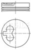 Поршень в комплекті на 1 циліндр, STD 0039700 MAHLE