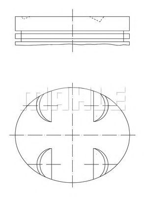 Поршень в зборі 0052400 MAHLE