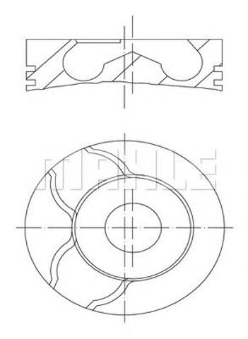 Поршень в зборі 0101501 MAHLE