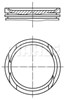 Поршень з пальцем без кілець, 4-й ремонт (+1,00) 0116902 MAHLE