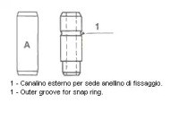 Направляюча клапана 011951 METELLI