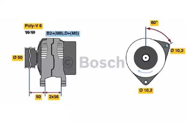 Генератор автомобільний 0124515005 BOSCH