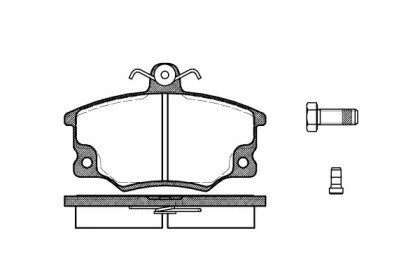 Bosch ,гальмівні колодки перед, alfa fiat tempra,tipo,punto, lancia (17,5mm) 0146.14