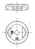 Поршень в комплекті на 1 циліндр, STD 0160200 MAHLE