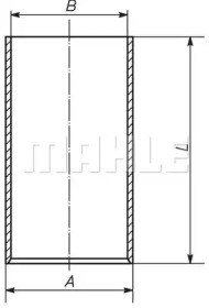 Гільза поршнева 021WV3600 MAHLE