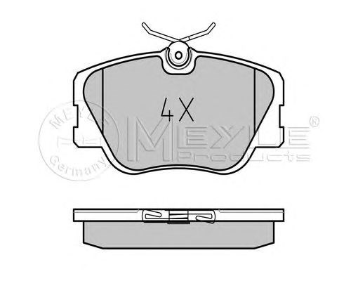 Передні гальмівні колодки 0252094119 MEYLE