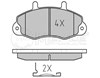 Колодки гальмівні передні, дискові 0252147018 MEYLE