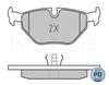Задні гальмівні колодки 0252160717PD MEYLE