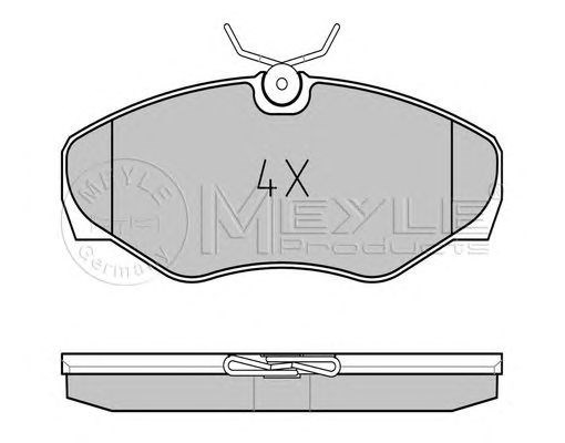 Колодки гальмівні передні, дискові 0252309918PD MEYLE