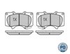 Колодки гальмівні дискові комплект 0252402417PD MEYLE
