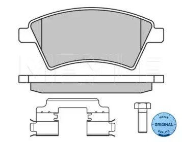 Колодки передні 0252439116W MEYLE