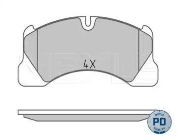 Колодки передні 0252500717PD MEYLE