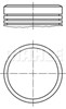 Поршень в комплекті на 1 циліндр, 2-й ремонт (+0,50) 0280602 MAHLE