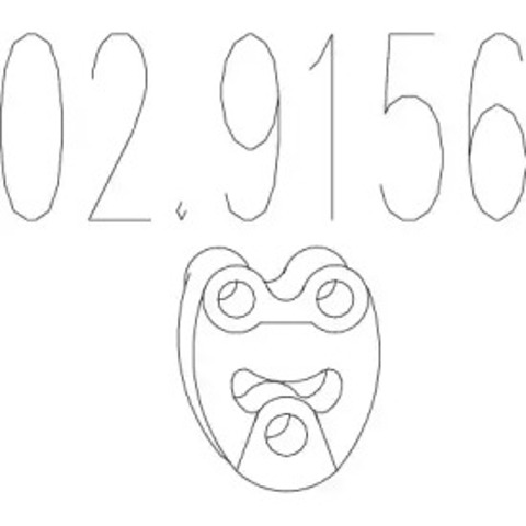 Подушка кріплення глушника 029156 MTS