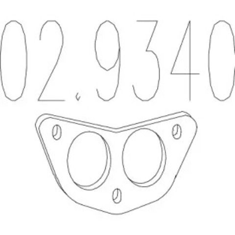 Прокладка до глушника Skoda Felicia 2